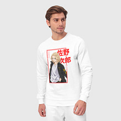 Костюм хлопковый мужской МАЙКИ - САНО МАНДЗИРО ТОКИЙСКИЕ МСТИТЕЛИ, цвет: белый — фото 2