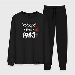 Костюм хлопковый мужской Рокер с 1983 года, цвет: черный