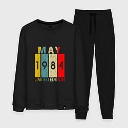 Костюм хлопковый мужской 1984 - Май, цвет: черный