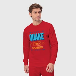 Костюм хлопковый мужской Игра Quake pro gaming, цвет: красный — фото 2