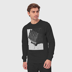 Костюм хлопковый мужской Высотка, цвет: черный — фото 2