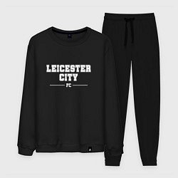 Костюм хлопковый мужской Leicester City football club классика, цвет: черный