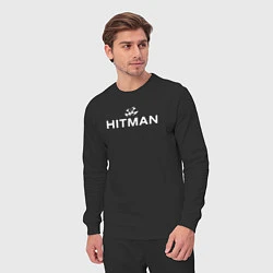 Костюм хлопковый мужской Hitman - лого, цвет: черный — фото 2