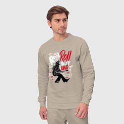 Костюм хлопковый мужской Рок-н-ролл Rock n Roll, цвет: миндальный — фото 2