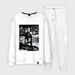 Костюм хлопковый мужской Depeche Mode 101 Vintage 1988, цвет: белый