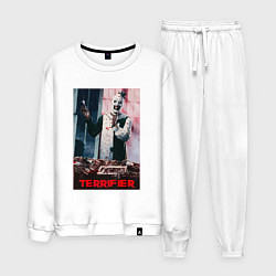 Костюм хлопковый мужской Клоун Арт, цвет: белый