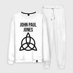 Костюм хлопковый мужской John Paul Jones - Led Zeppelin - legend, цвет: белый