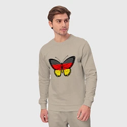 Костюм хлопковый мужской Бабочка - Германия, цвет: миндальный — фото 2