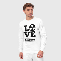 Костюм хлопковый мужской Fallout love classic, цвет: белый — фото 2