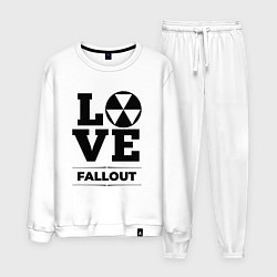 Костюм хлопковый мужской Fallout love classic, цвет: белый