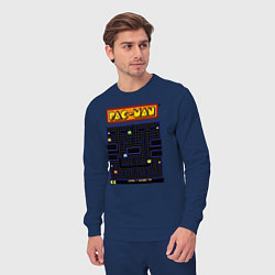 Костюм хлопковый мужской Pac-Man на ZX-Spectrum, цвет: тёмно-синий — фото 2