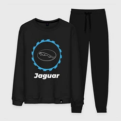 Костюм хлопковый мужской Jaguar в стиле Top Gear, цвет: черный