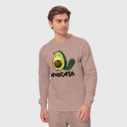 Костюм хлопковый мужской Avocado - AvoCATo - Joke, цвет: пыльно-розовый — фото 2