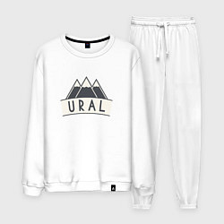 Костюм хлопковый мужской URAL, цвет: белый