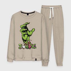 Мужской костюм Zombie green hand