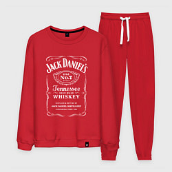 Костюм хлопковый мужской Jack Daniels, цвет: красный