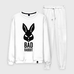 Костюм хлопковый мужской Bad rabbit, цвет: белый