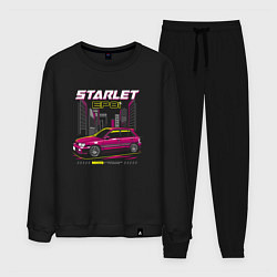 Костюм хлопковый мужской Toyota Starlet ep81, цвет: черный