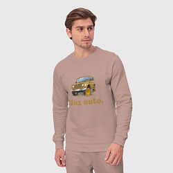 Костюм хлопковый мужской УАЗ auto, цвет: пыльно-розовый — фото 2