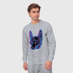 Костюм хлопковый мужской Space Coyote, цвет: меланж — фото 2