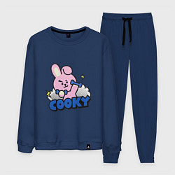 Костюм хлопковый мужской Cooky BT21 Jungkook, цвет: тёмно-синий