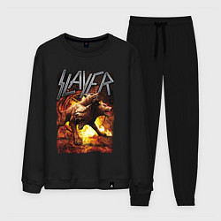 Костюм хлопковый мужской Slayer rock, цвет: черный