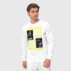 Костюм хлопковый мужской Nirvana SLTS, цвет: белый — фото 2