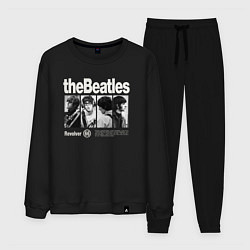 Костюм хлопковый мужской The Beatles rock, цвет: черный