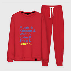 Костюм хлопковый мужской Lakers players, цвет: красный