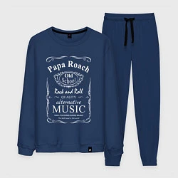 Костюм хлопковый мужской Papa Roach в стиле Jack Daniels, цвет: тёмно-синий