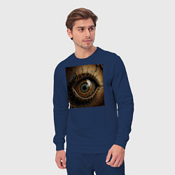 Костюм хлопковый мужской Карее око, цвет: тёмно-синий — фото 2