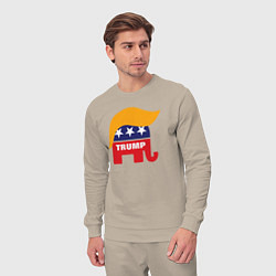Костюм хлопковый мужской Trump elephant, цвет: миндальный — фото 2