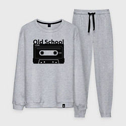 Костюм хлопковый мужской Old school music, цвет: меланж