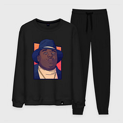 Костюм хлопковый мужской Notorious B I G, цвет: черный