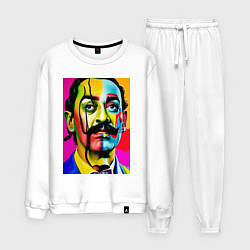 Костюм хлопковый мужской Salvador Dali, цвет: белый