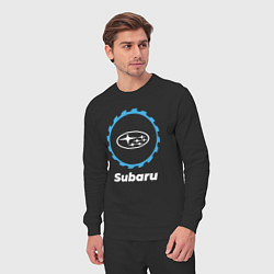 Костюм хлопковый мужской Subaru в стиле Top Gear, цвет: черный — фото 2