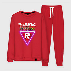 Костюм хлопковый мужской Roblox, роблокс, цвет: красный