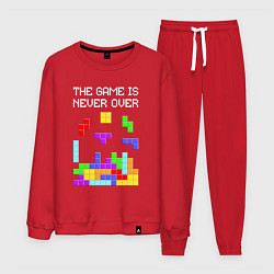 Костюм хлопковый мужской Tetris - the game is never over, цвет: красный