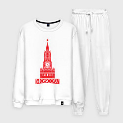 Костюм хлопковый мужской Kremlin Moscow, цвет: белый