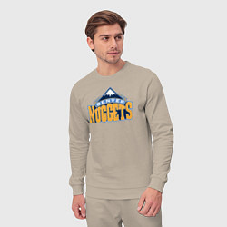 Костюм хлопковый мужской Denver Nuggets, цвет: миндальный — фото 2