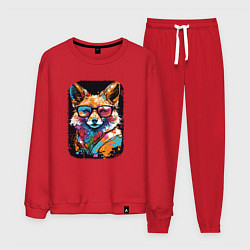 Мужской костюм Abstract Colorful Fox