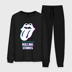 Мужской костюм Rolling Stones glitch rock