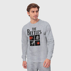 Костюм хлопковый мужской Beetles, цвет: меланж — фото 2