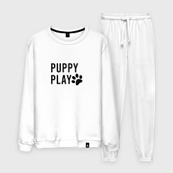 Костюм хлопковый мужской Puppy Play, цвет: белый