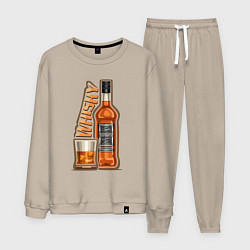 Костюм хлопковый мужской Виски, цвет: миндальный