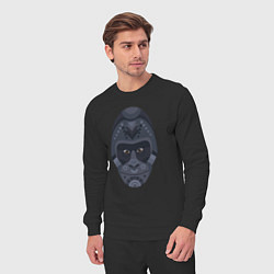 Костюм хлопковый мужской Black gorilla, цвет: черный — фото 2