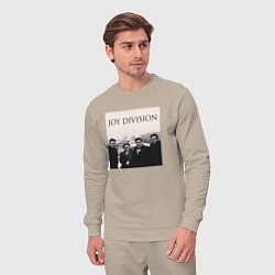 Костюм хлопковый мужской Тру фанат Joy Division, цвет: миндальный — фото 2