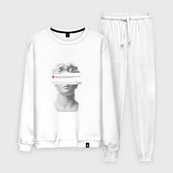 Костюм хлопковый мужской Антиной error, цвет: белый