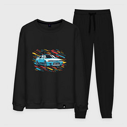 Костюм хлопковый мужской Nissan Skyline R32 GTR, цвет: черный