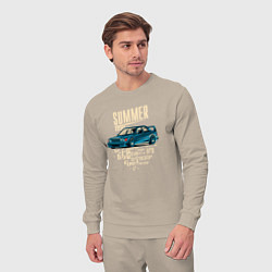 Костюм хлопковый мужской Mercedes-Benz 190E Summer, цвет: миндальный — фото 2